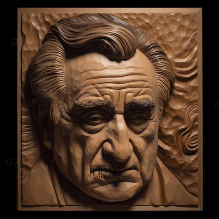 Robert De Niro 1 stl model for CNC